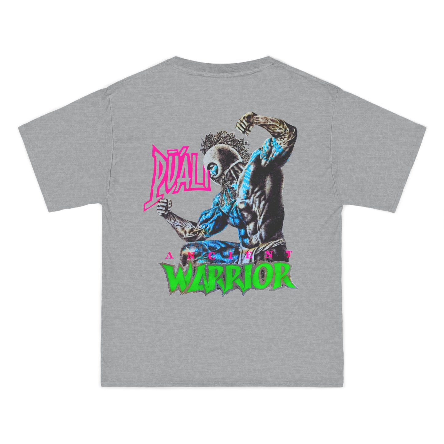 Hawaiian Strength Puali Ancient Warrior Vintage Design 90s New Print Beefy-T® Short-Sleeve T-Shirt