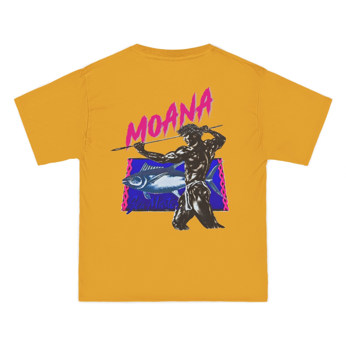 Hawaiian Strength Moana Sea Master Vintage Design 90s New Print Beefy-T® Short-Sleeve T-Shirt
