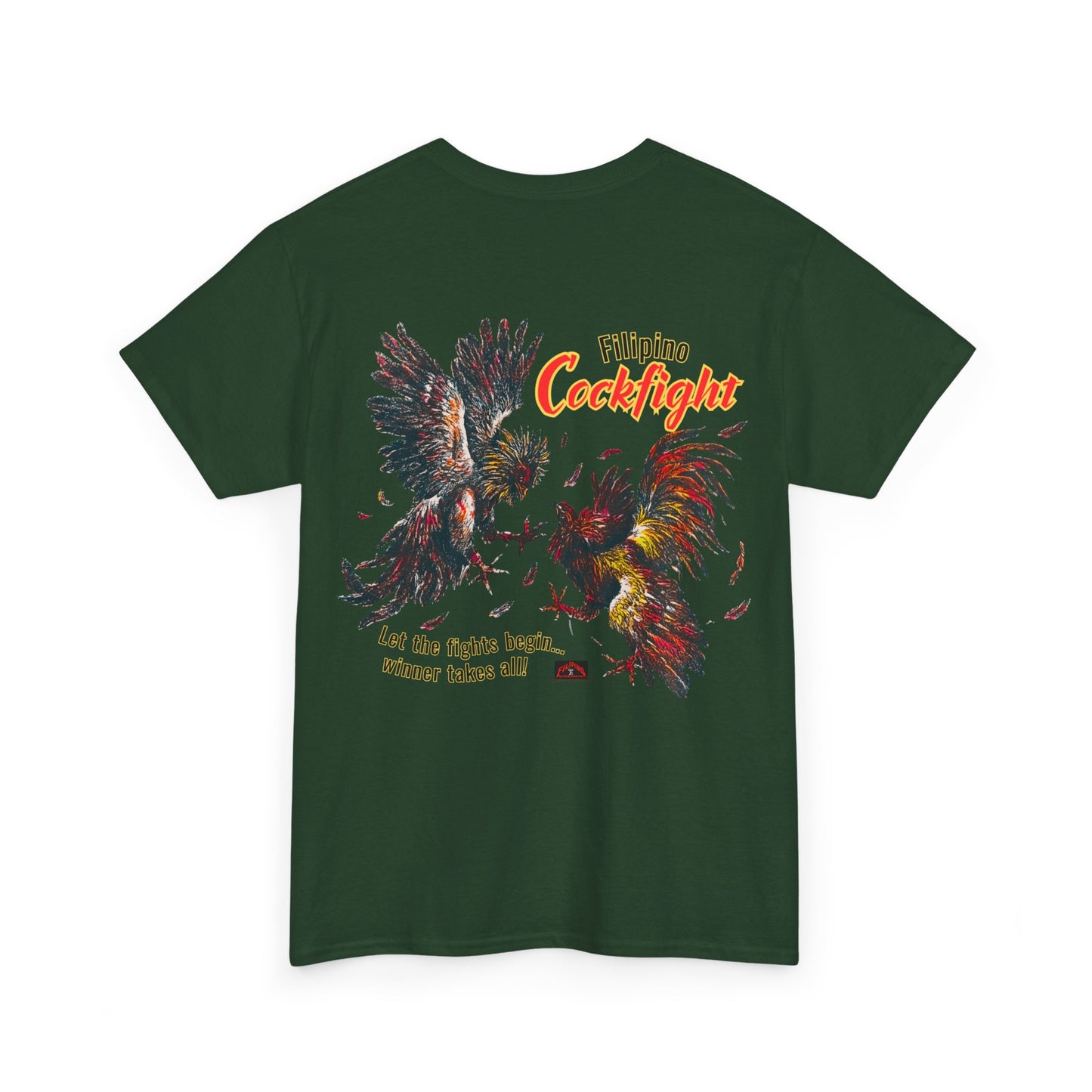 Filipino Strength Filipino Cockfight Vintage Design 90s New Print T-shirt Unisex Heavy Cotton Teetton Tee