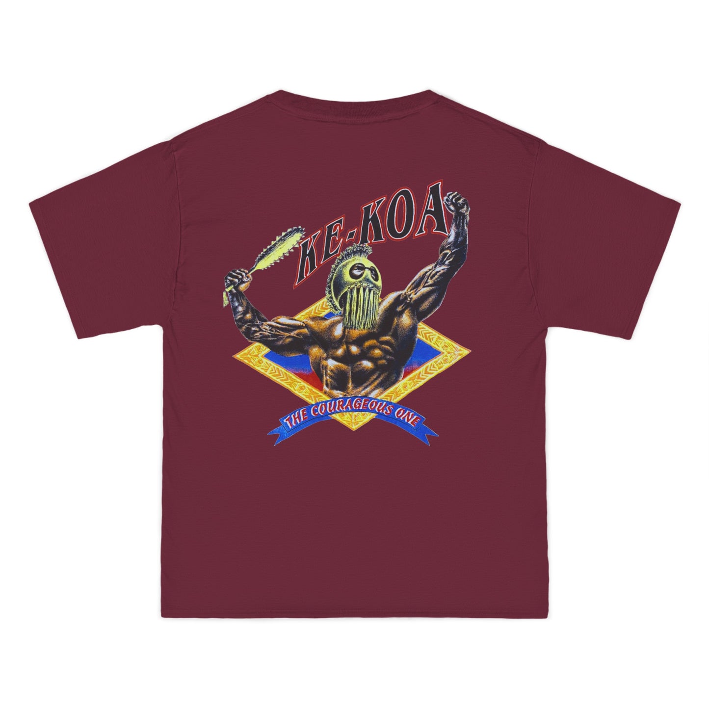 Hawaiian Strength The Courageous One Ke-Koa Vintage Design 90s New Print Beefy-T® Short-Sleeve T-Shirt