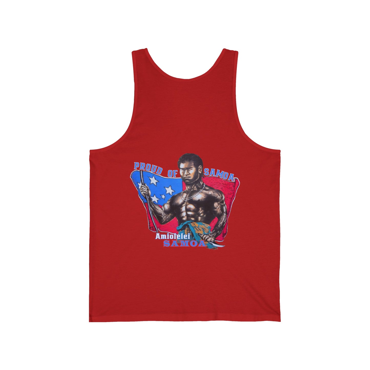 Samoan Strength Proud of Samoa Amiolelei Samoa Vintage Design 90s New Print Unisex Jersey Tank