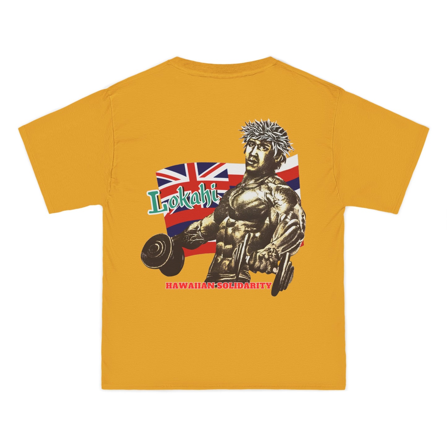 Hawaiian Strength Lokahi Hawaiian Solidarity Vintage Design 90s New Print Beefy-T® Short-Sleeve T-Shirt