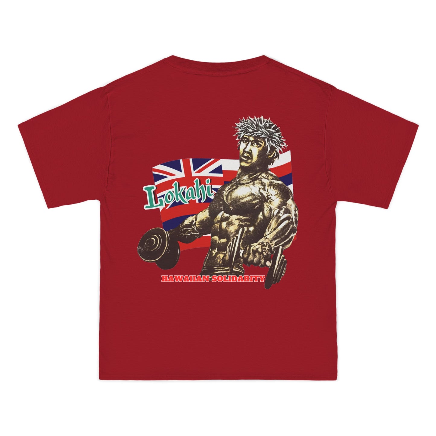 Hawaiian Strength Lokahi Hawaiian Solidarity Vintage Design 90s New Print Beefy-T® Short-Sleeve T-Shirt
