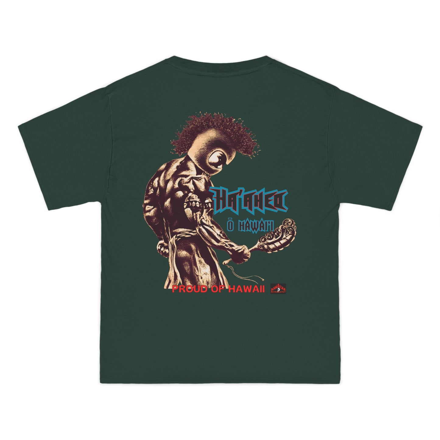 Hawaiian Strength Proud of Hawaii Ha'aheo o Hawai'i Vintage Design 90s New Print Beefy-T® Short-Sleeve T-Shirt