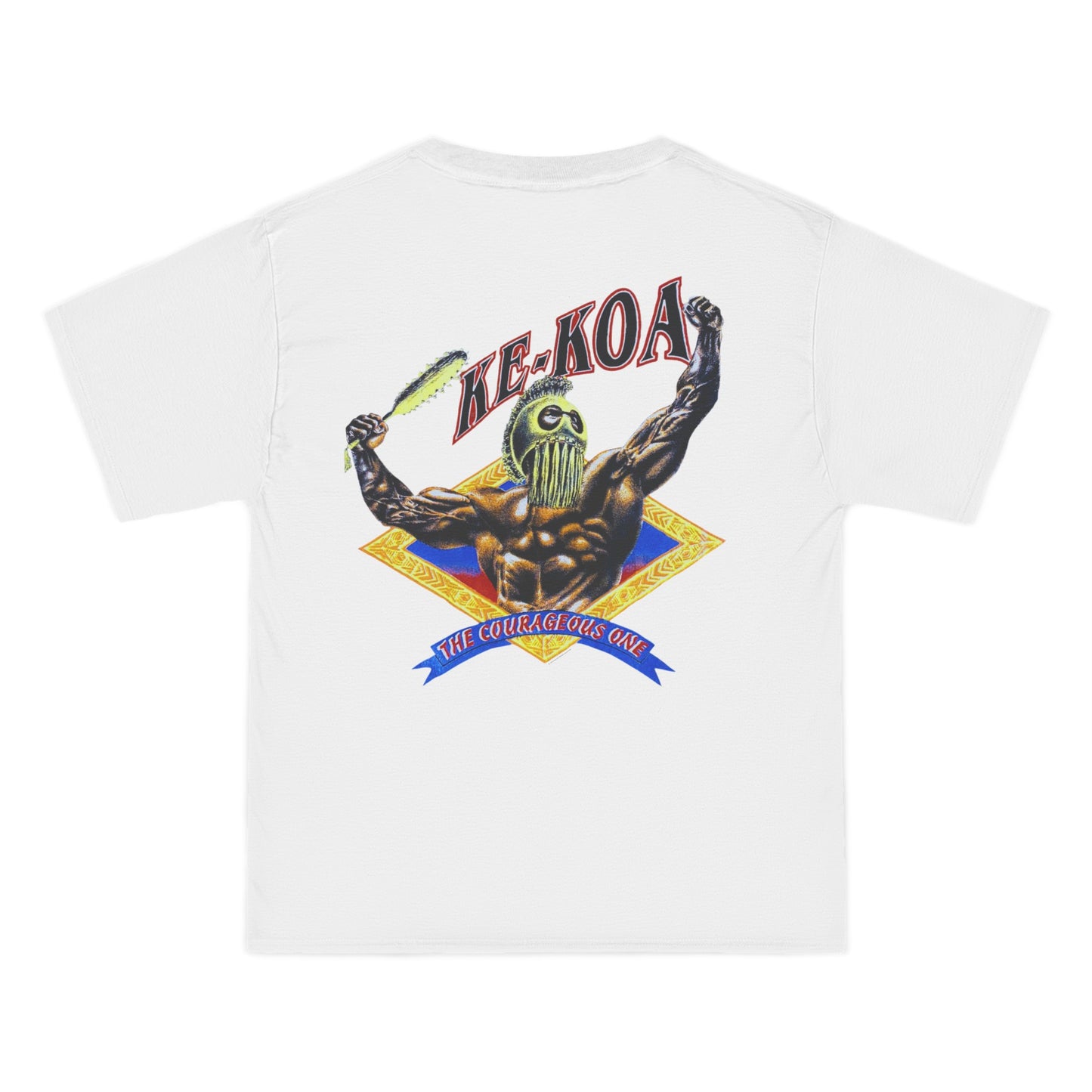 Hawaiian Strength The Courageous One Ke-Koa Vintage Design 90s New Print Beefy-T® Short-Sleeve T-Shirt