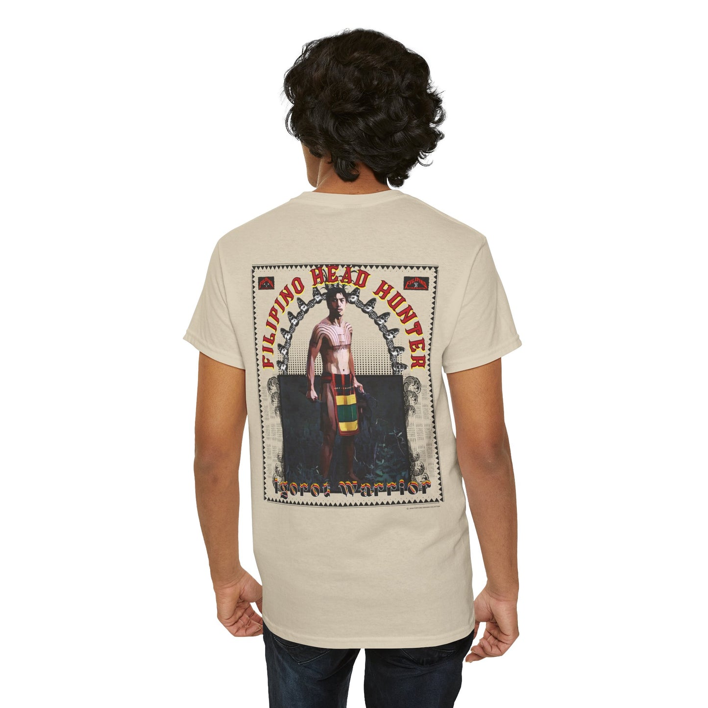 Filipino Strength Filipino Headhunter Igorot Warrior Unisex Heavy Cotton Tee