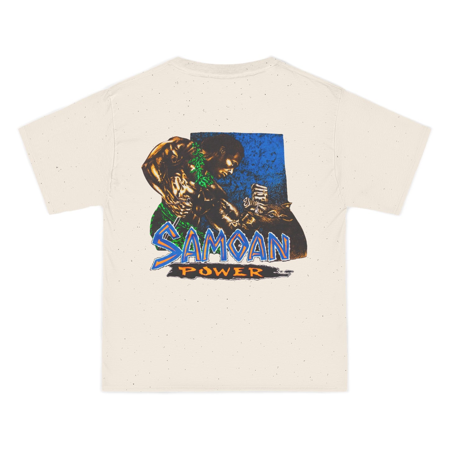 Samoan Strength Samoan Power Vintage Design 90s New Print Beefy-T® Short-Sleeve T-Shirt