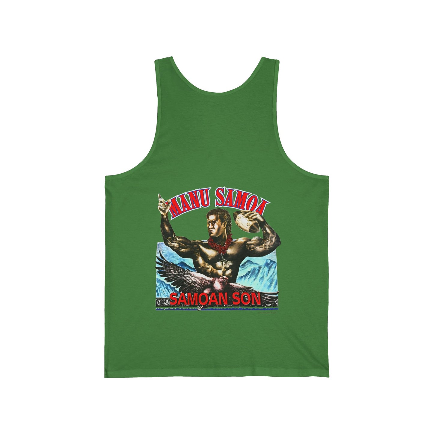 Samoan Strength Manu Samoa Samoan Son Vintage 90s Design New Print Unisex Jersey Tank