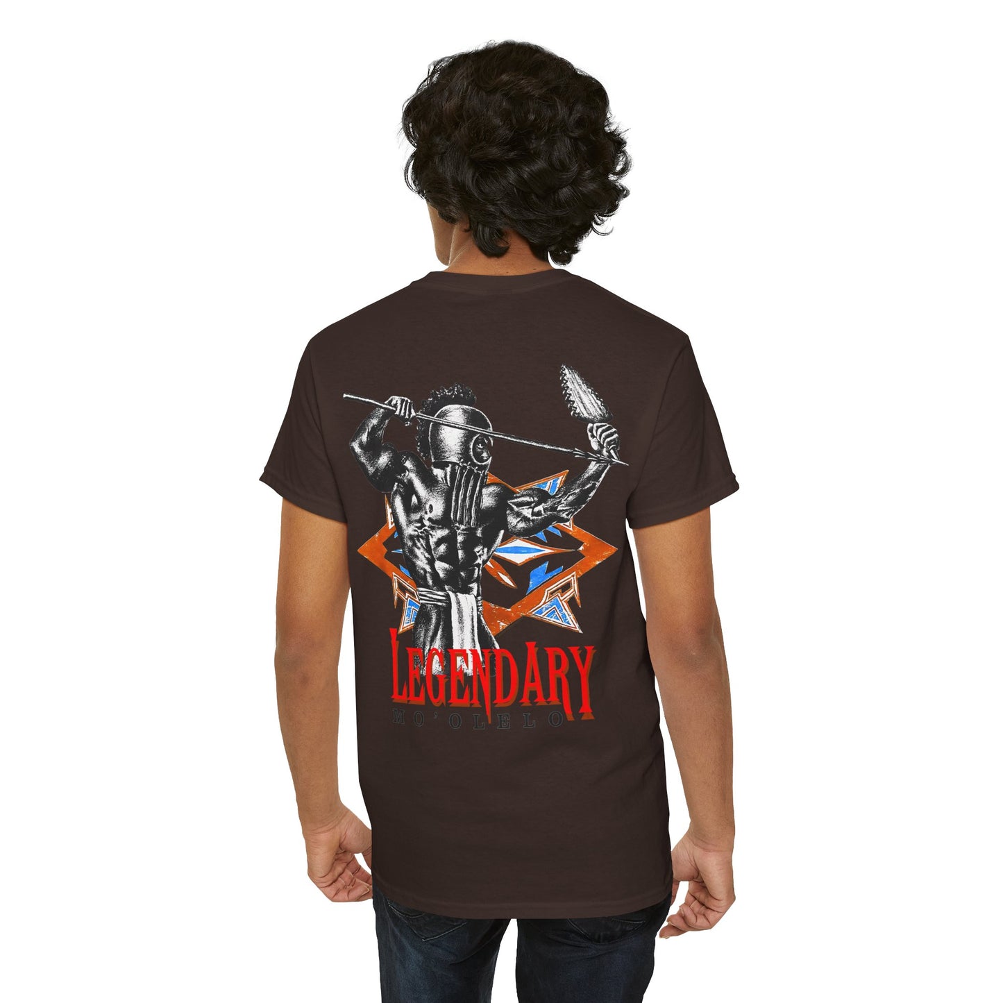 Hawaiian Strength Legendary Mo'olelo Vintage 90s Design New Print Unisex Heavy Cotton Tee