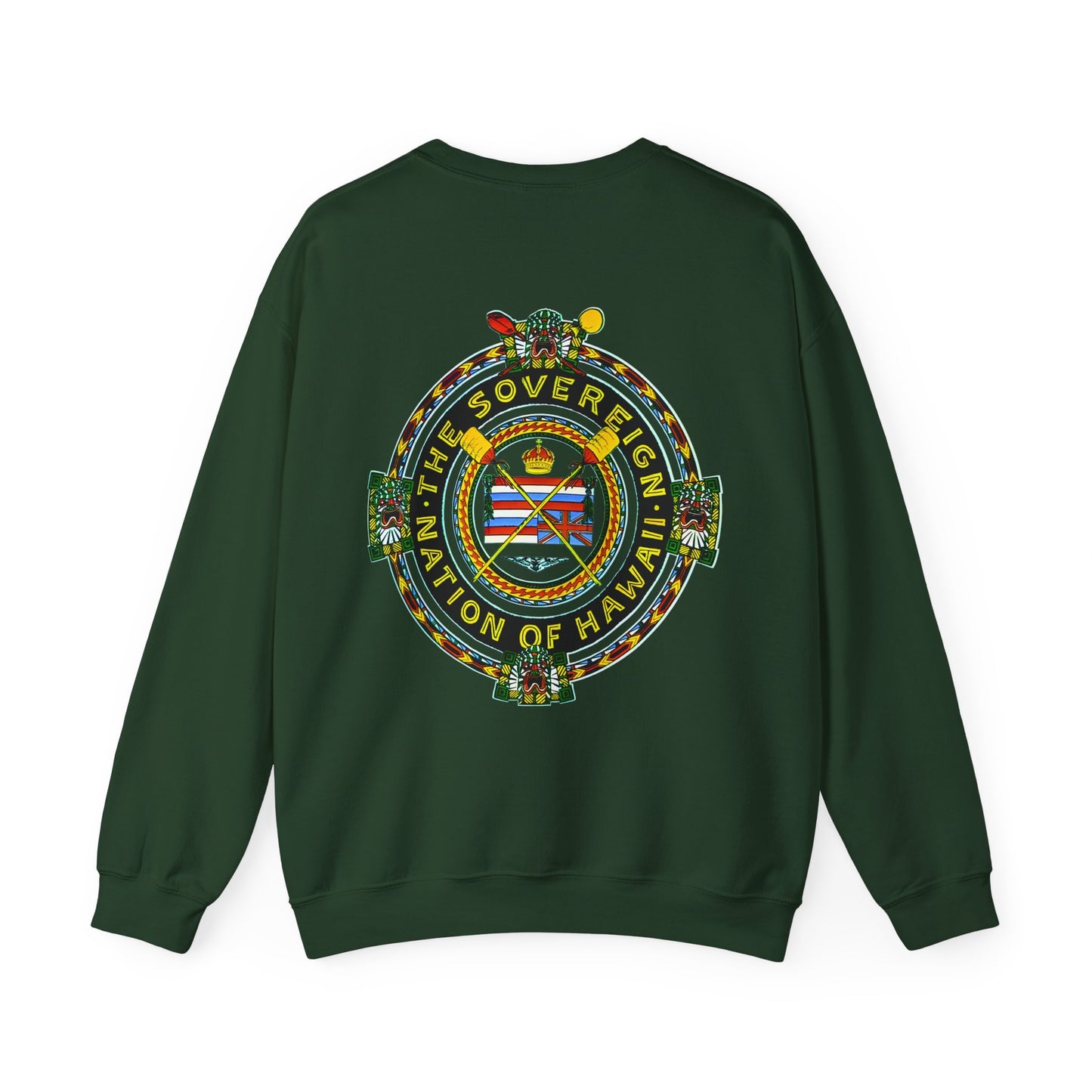 Hawaiian Strength The Sovereign Nation of Hawaii Vintage Design 90s New Print Unisex Heavy Blend™ Crewneck Sweatshirt
