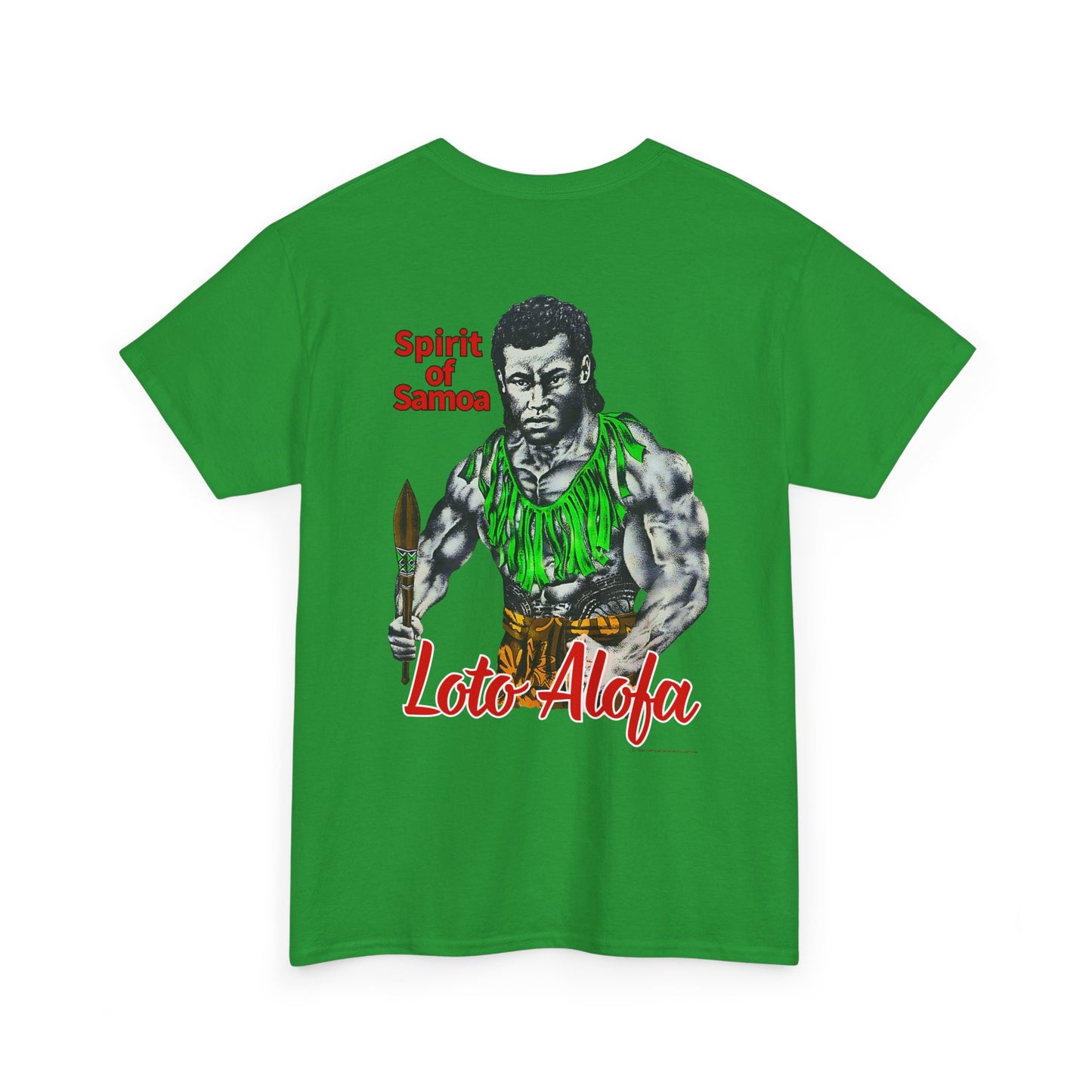 Samoan Strength Spirit of Samoa Loto Alofa Vintage Design 90s New Print Unisex Heavy Cotton Tee