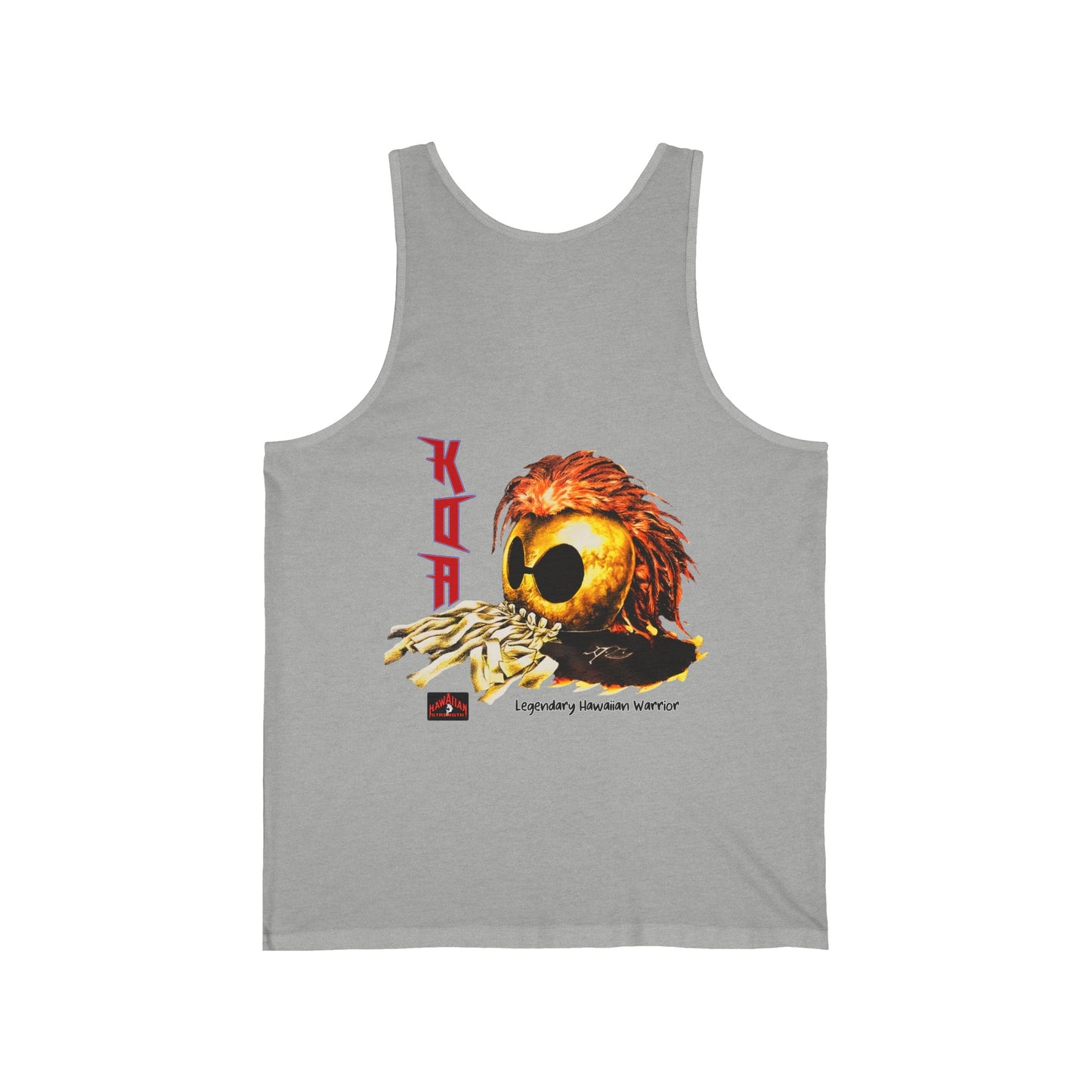 Hawaiian Strength Koa Legendary Hawaiian Warrior Vintage Design 90s New Print Unisex Jersey Tank