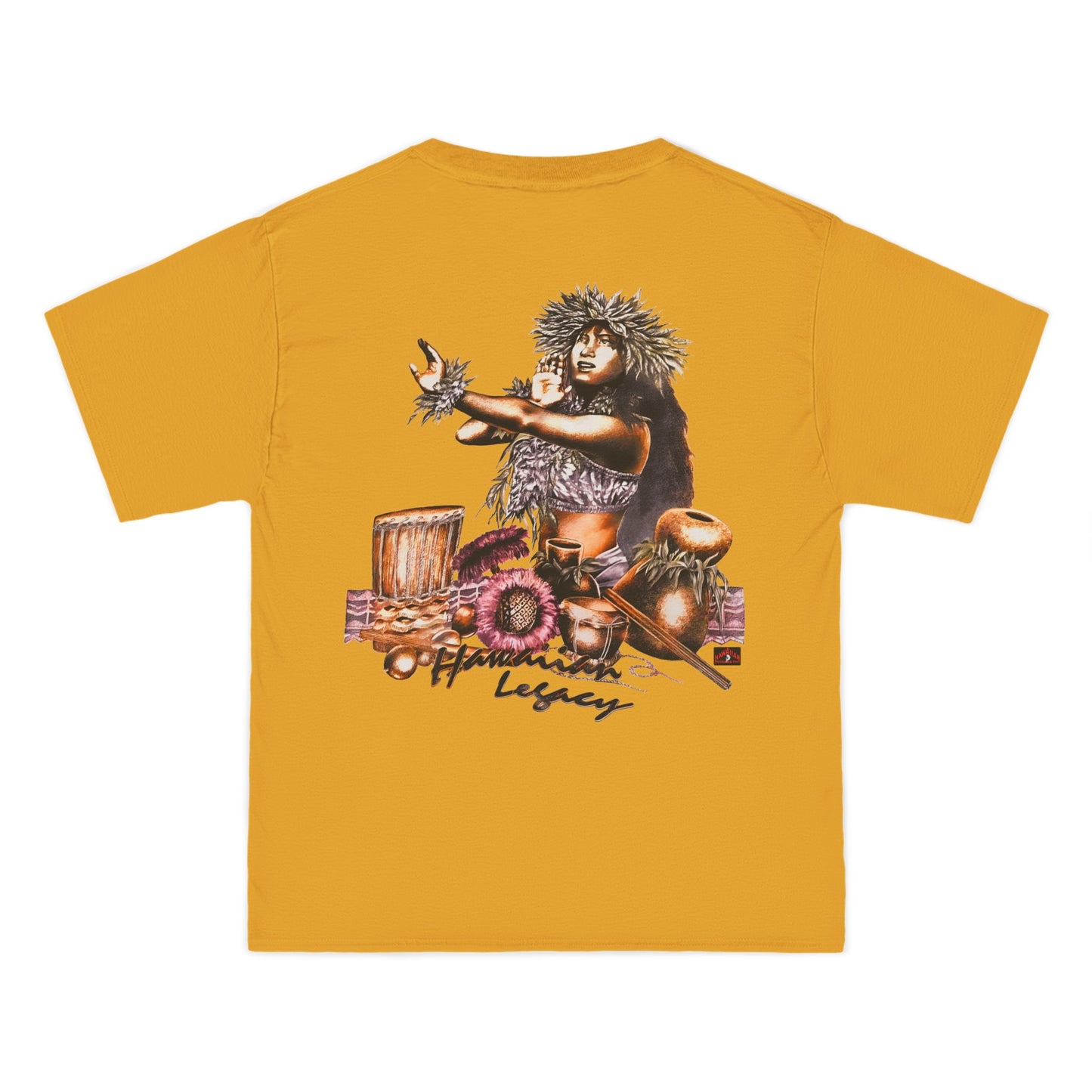 Hawaiian Strength Hawaiian Legacy Vintage Design 90s New Print Beefy-T® Short-Sleeve T-Shirt