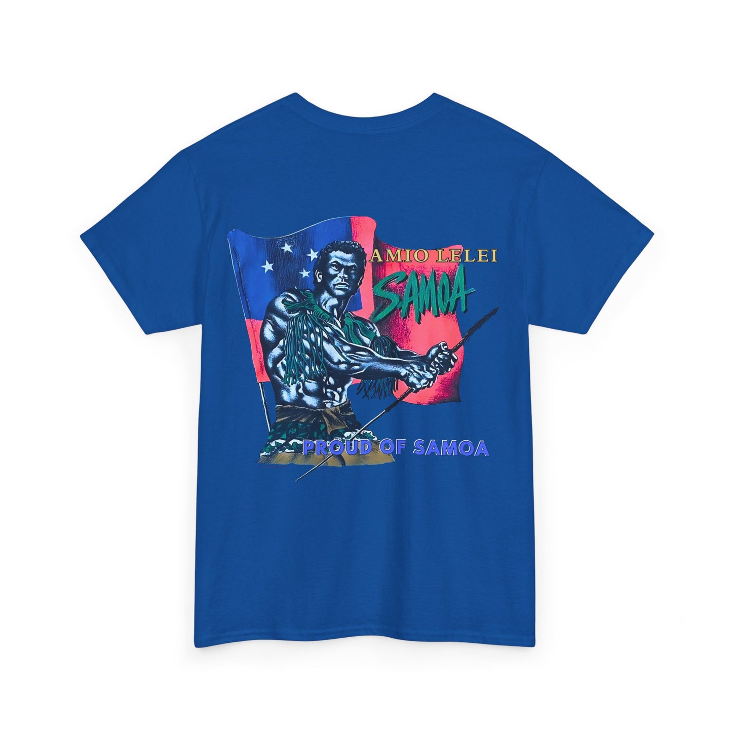 Samoan Strength Proud of Samoa Amio Lelei Vintage Design 90s New Print Unisex Heavy Cotton Tee
