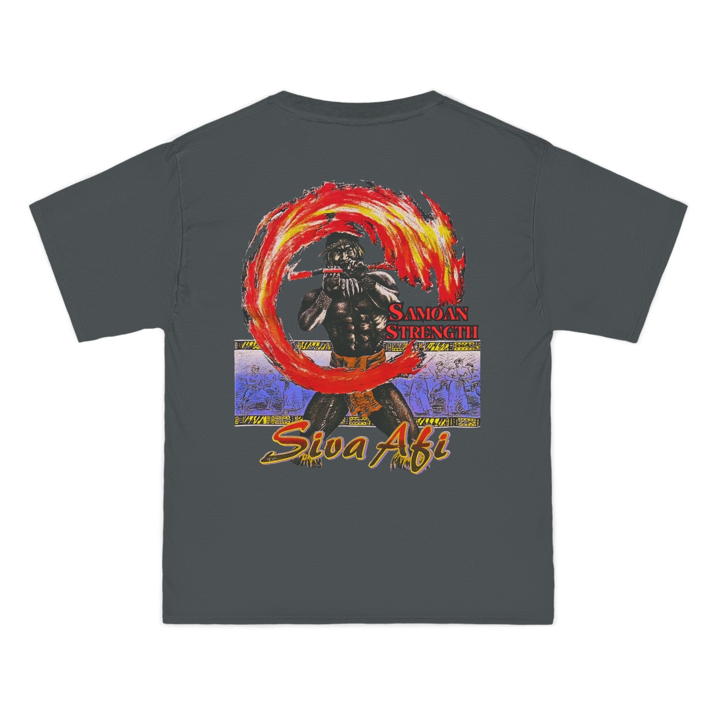 Samoan Strength Siva Afi Vintage Design 90s New Print Beefy-T® Short-Sleeve T-Shirt