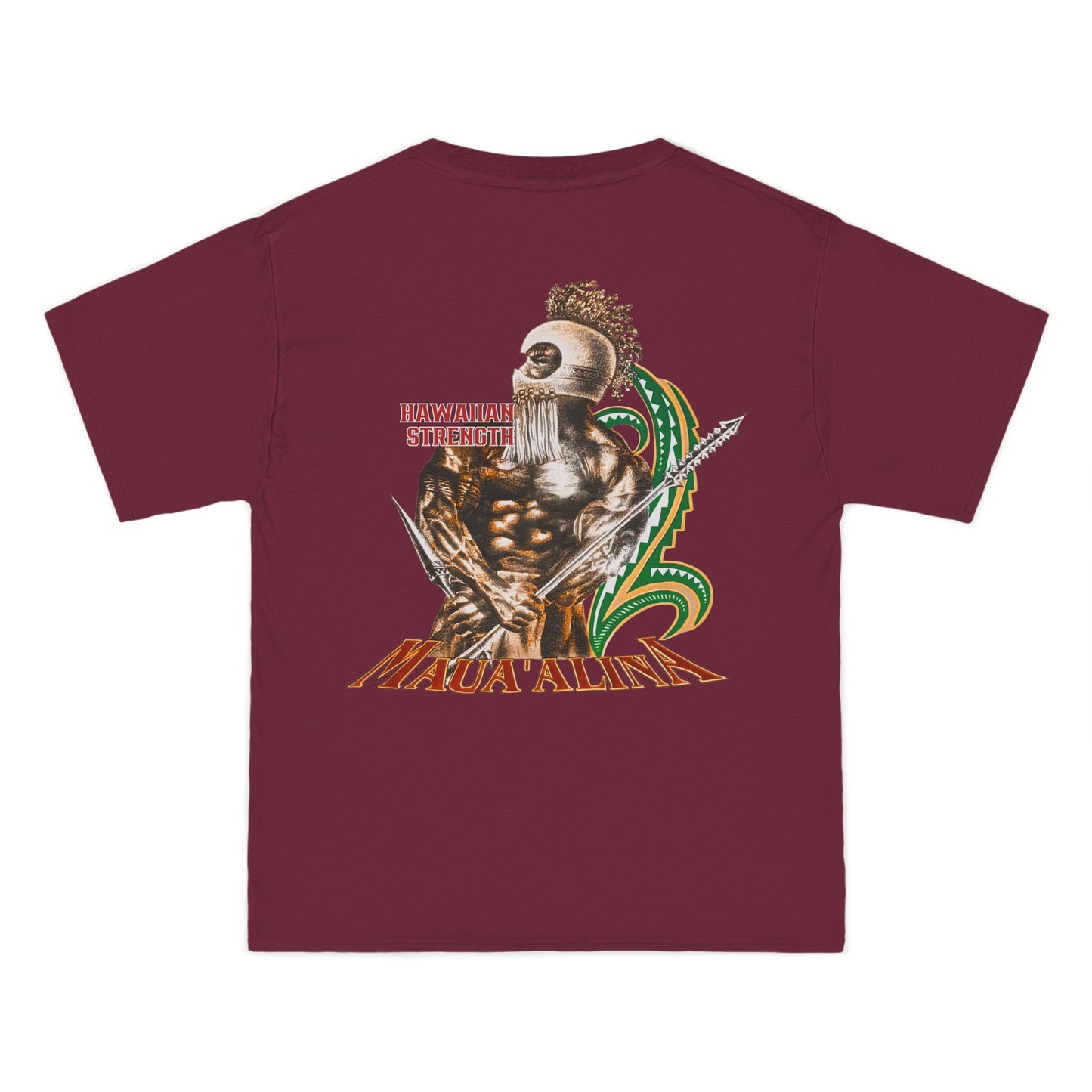 Hawaiian Strength Maua'alina Vintage Design 90s New Print Beefy-T® Short-Sleeve T-Shirt