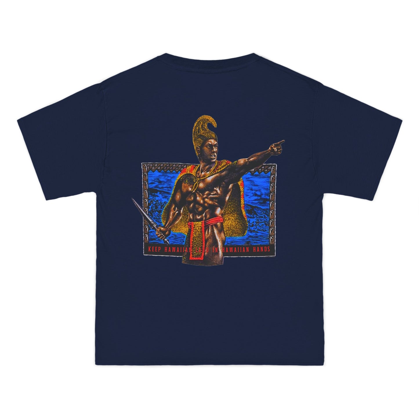 Hawaiian Strength Keep Hawaiian Land In Hawaiian Hands Vintage Design 90s New Print Beefy-T® Short-Sleeve T-Shirt