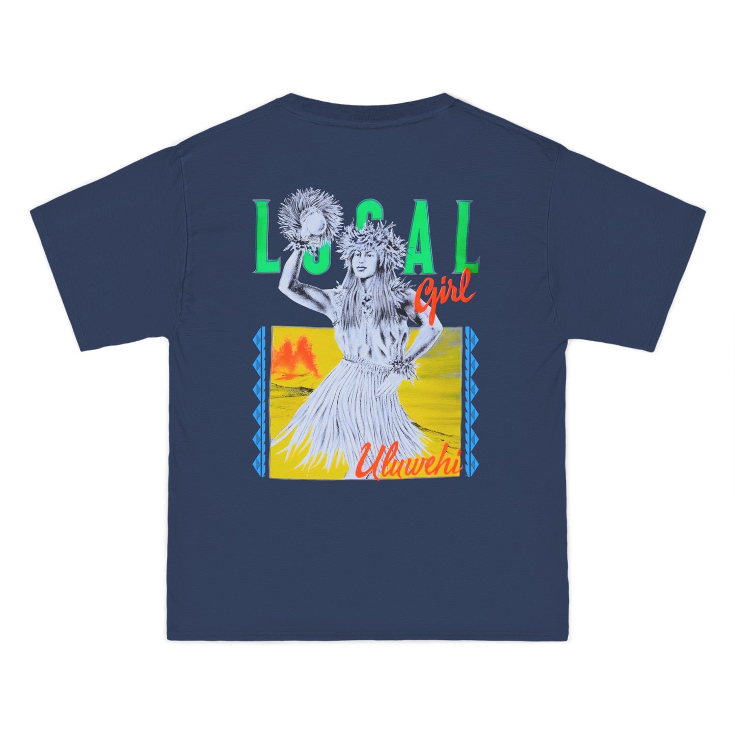 Hawaiian Strength Local Girl Uluwehi Vintage Design 90s New Print Beefy-T® Short-Sleeve T-Shirt