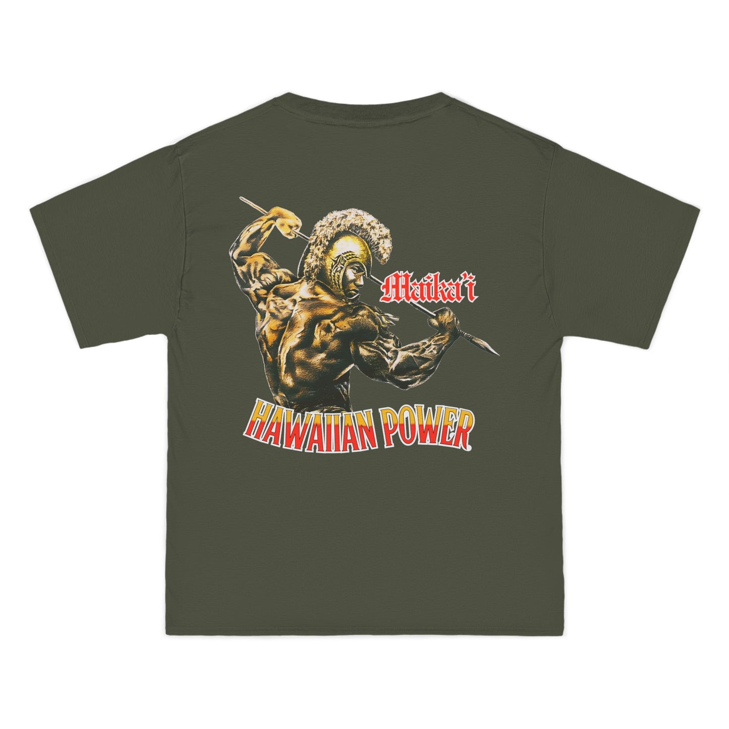 Hawaiian Strength Maika'i Hawaiian Power Vintage Design 90s New Print Beefy-T® Short-Sleeve T-Shirt
