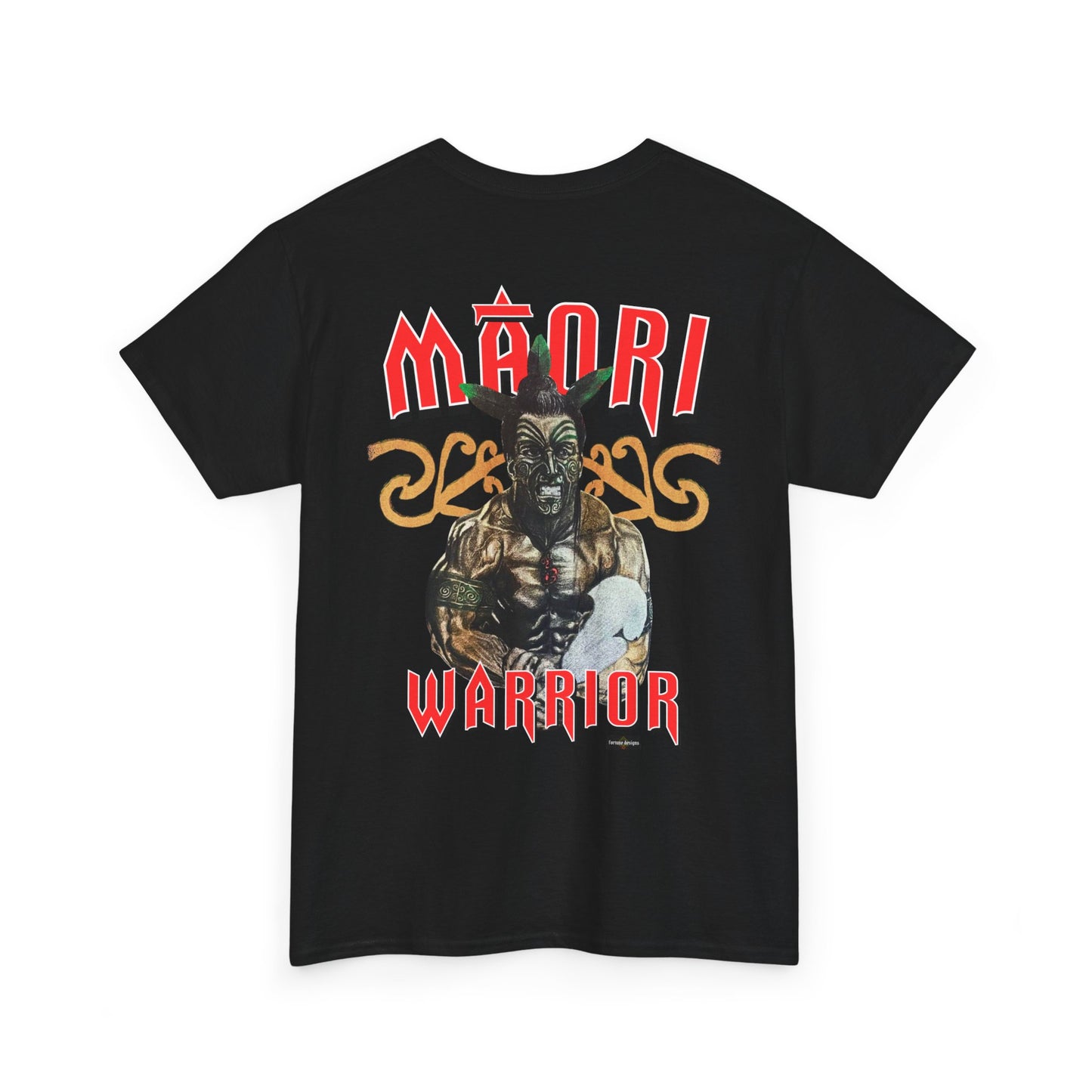 Local Strength Maori Warrior Vintage Design 90s New Print Unisex Heavy Cotton Tee