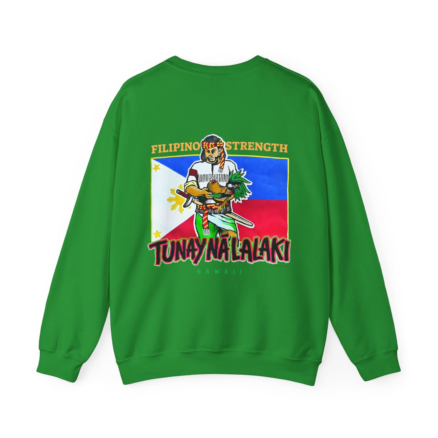 Filipino Strength Tunay Na Lalaki Filipino Strength Hawaii Vintage Design 90s New Print Unisex Heavy Blend™ Crewneck Sweatshirt