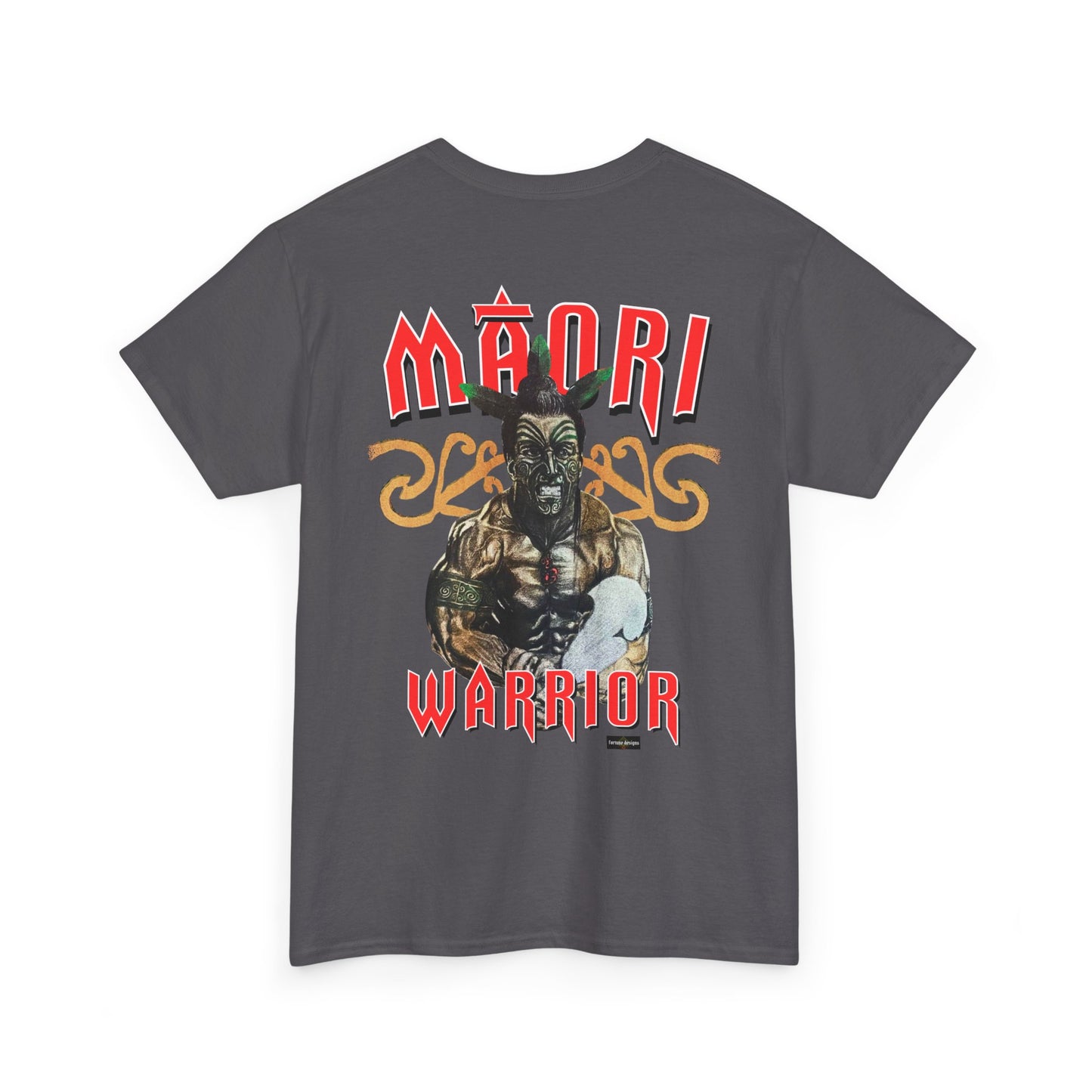 Local Strength Maori Warrior Vintage Design 90s New Print Unisex Heavy Cotton Tee