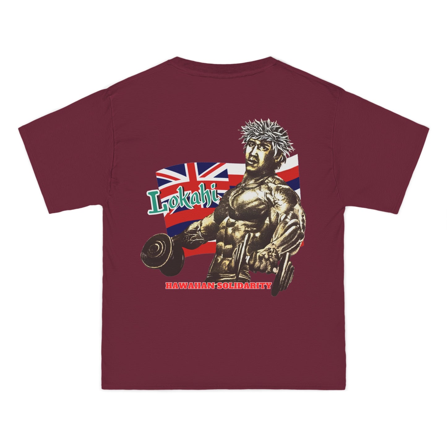 Hawaiian Strength Lokahi Hawaiian Solidarity Vintage Design 90s New Print Beefy-T® Short-Sleeve T-Shirt