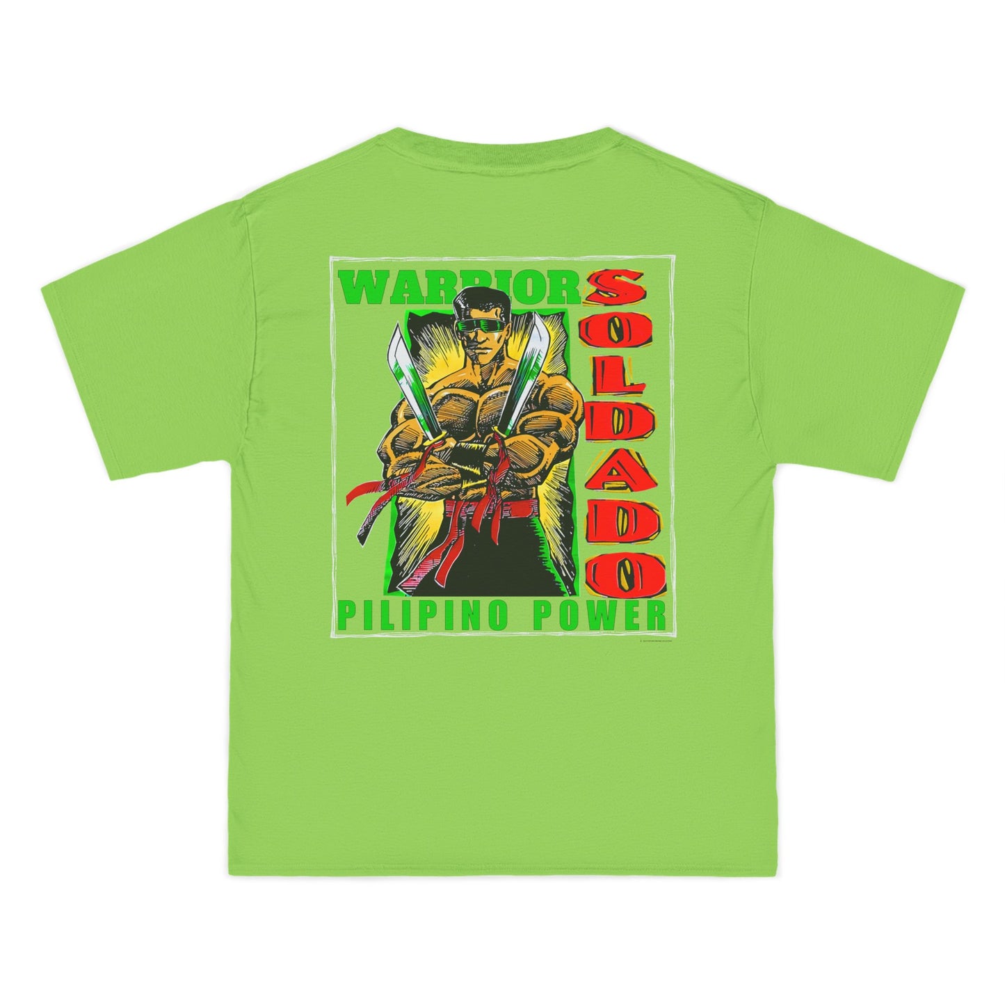 Filipino Strength Soldado Warrior Pilipino Power Vintage Design 90s New Print Beefy-T® Short-Sleeve T-Shirt