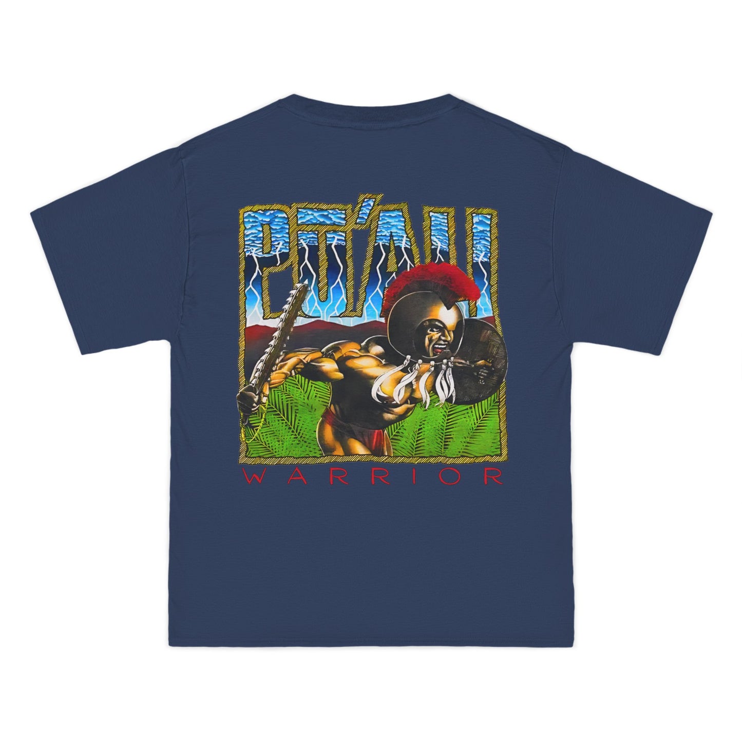 Hawaiian Strength Pu'ali Warrior Vintage Design 90s New Print Beefy-T® Short-Sleeve T-Shirt