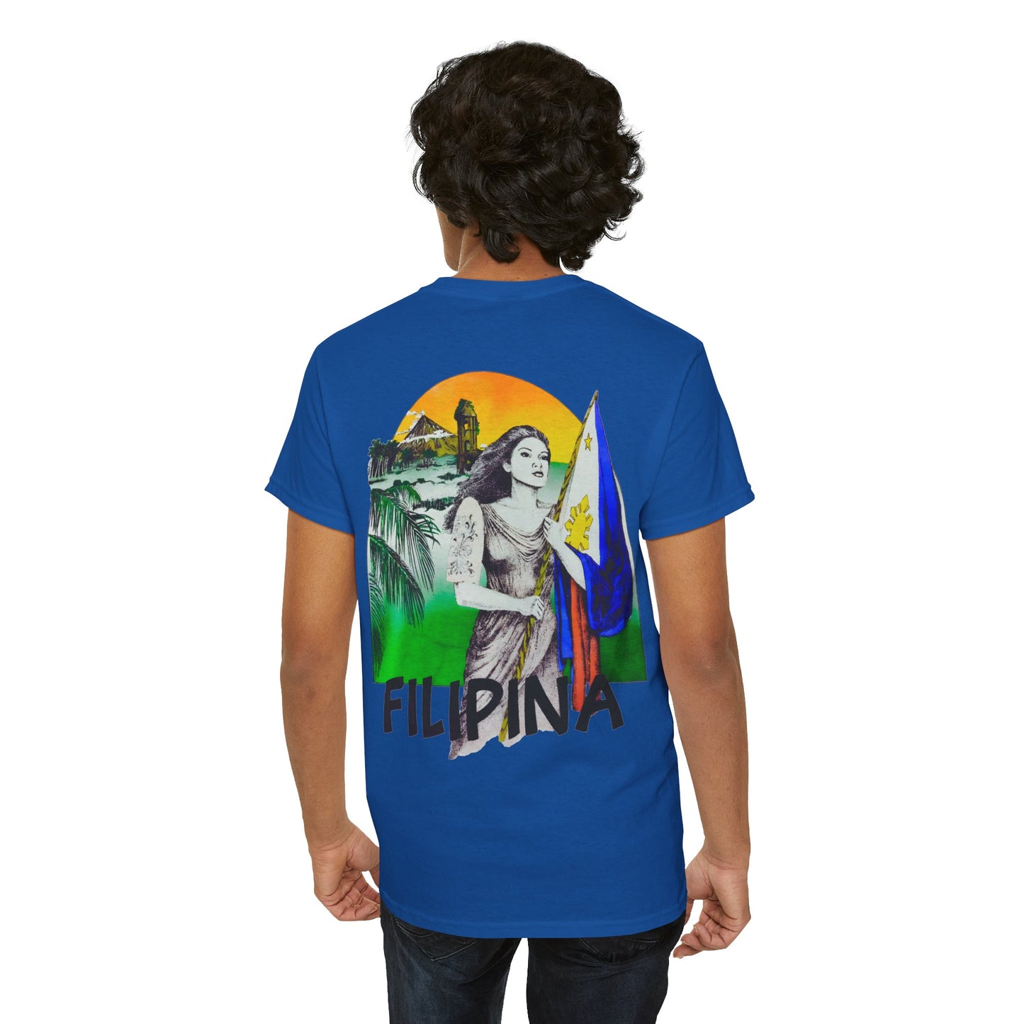 Filipino Strength Filipina Vintage Design 90s New Print Unisex Heavy Cotton Tee