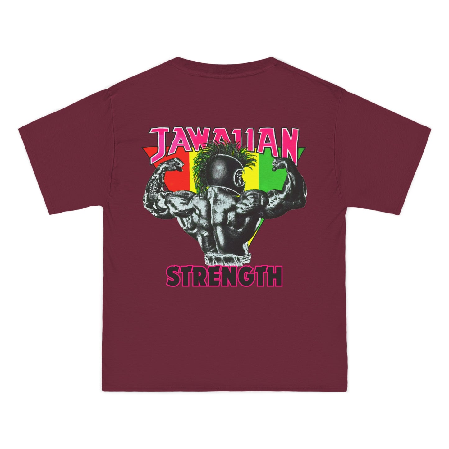 Jawaiian Strength Jawaiian Strenght Vintage Design 90s New Print Beefy-T® Short-Sleeve T-Shirt