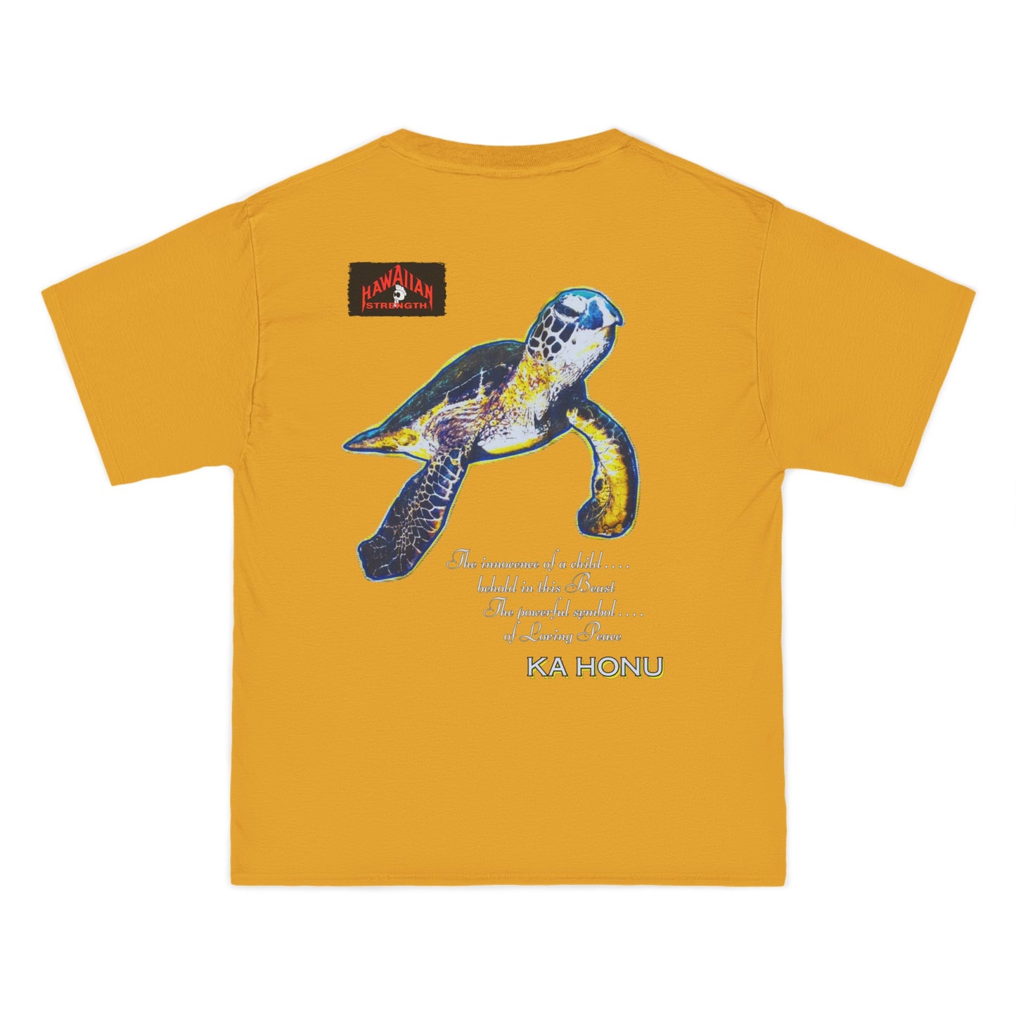 Hawaiian Strength Ka Honu Vintage Design 90s New Print Beefy-T® Short-Sleeve T-Shirt