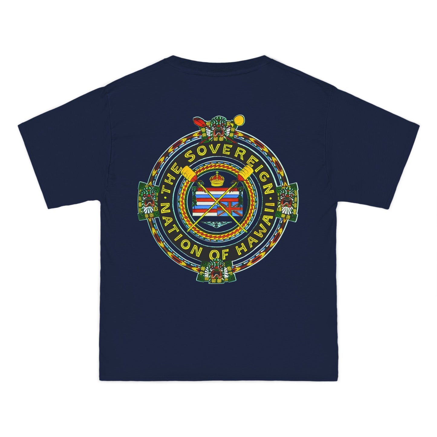 Hawaiian Strength The Sovereign Nation of Hawaii Vintage Design 90s New Print Beefy-T® Short-Sleeve T-Shirt