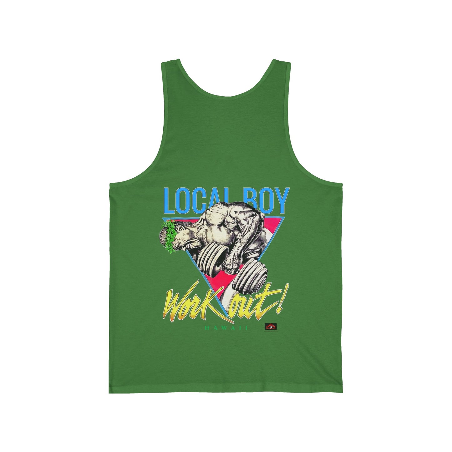 Hawaiian Strength Local Boy Work Out Hawaii Vintage 90s Design New Print Unisex Jersey Tank