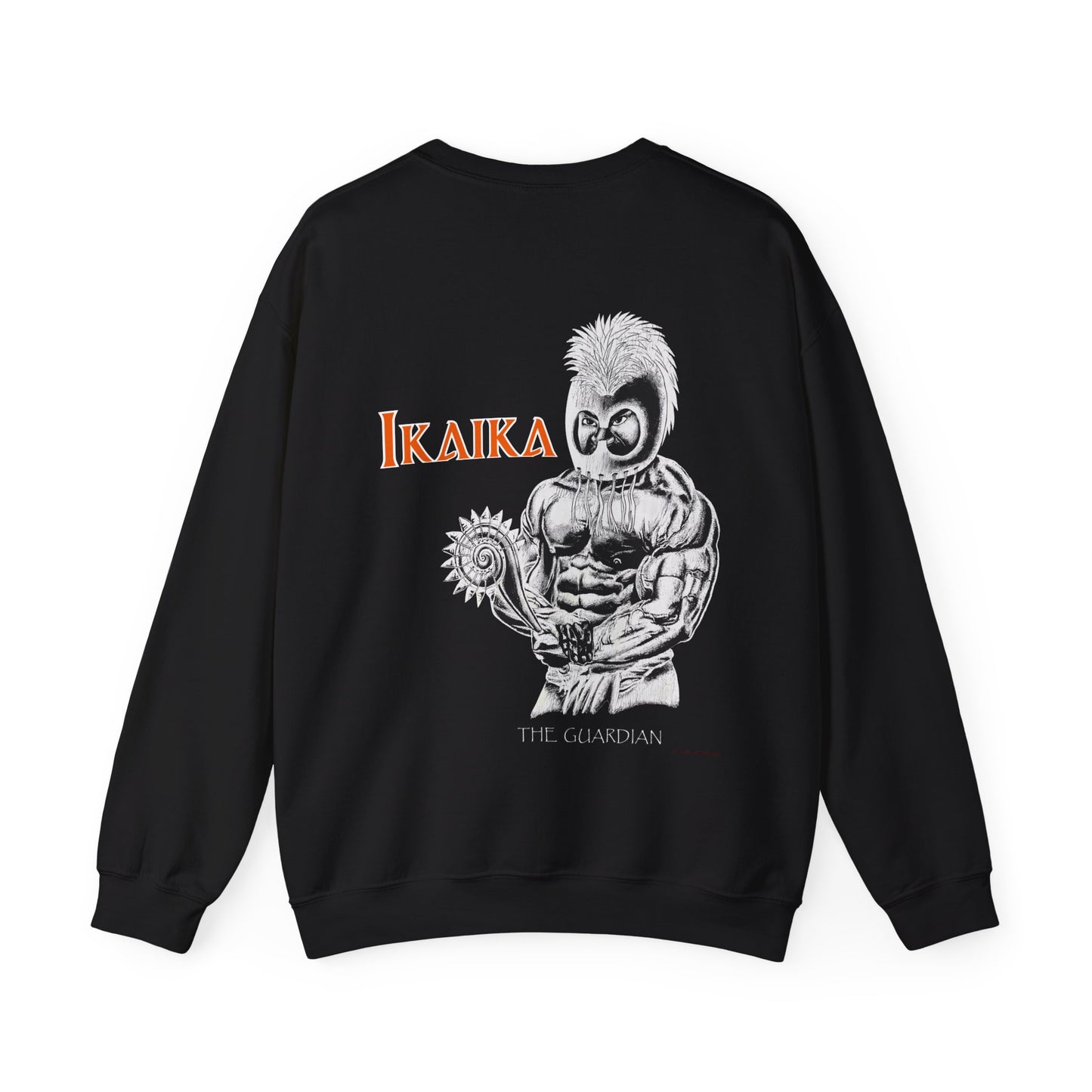 Hawaiian Strength Ikaika The Guardian Vintage Design 90s New Print Unisex Heavy Blend™ Crewneck Sweatshirt