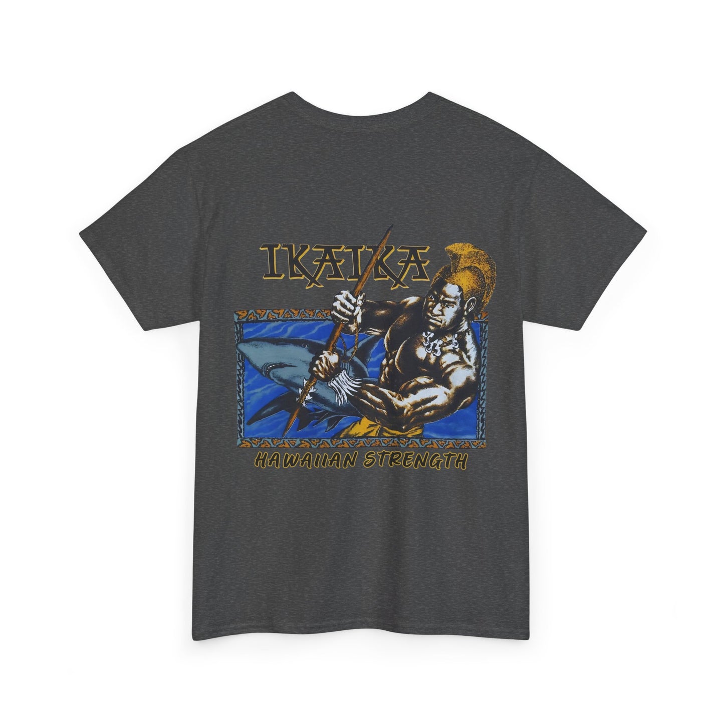 Hawaiian Strength Ikaika Hawaiian Strength Vintage Design 90s New Print Unisex Heavy Cotton Tee