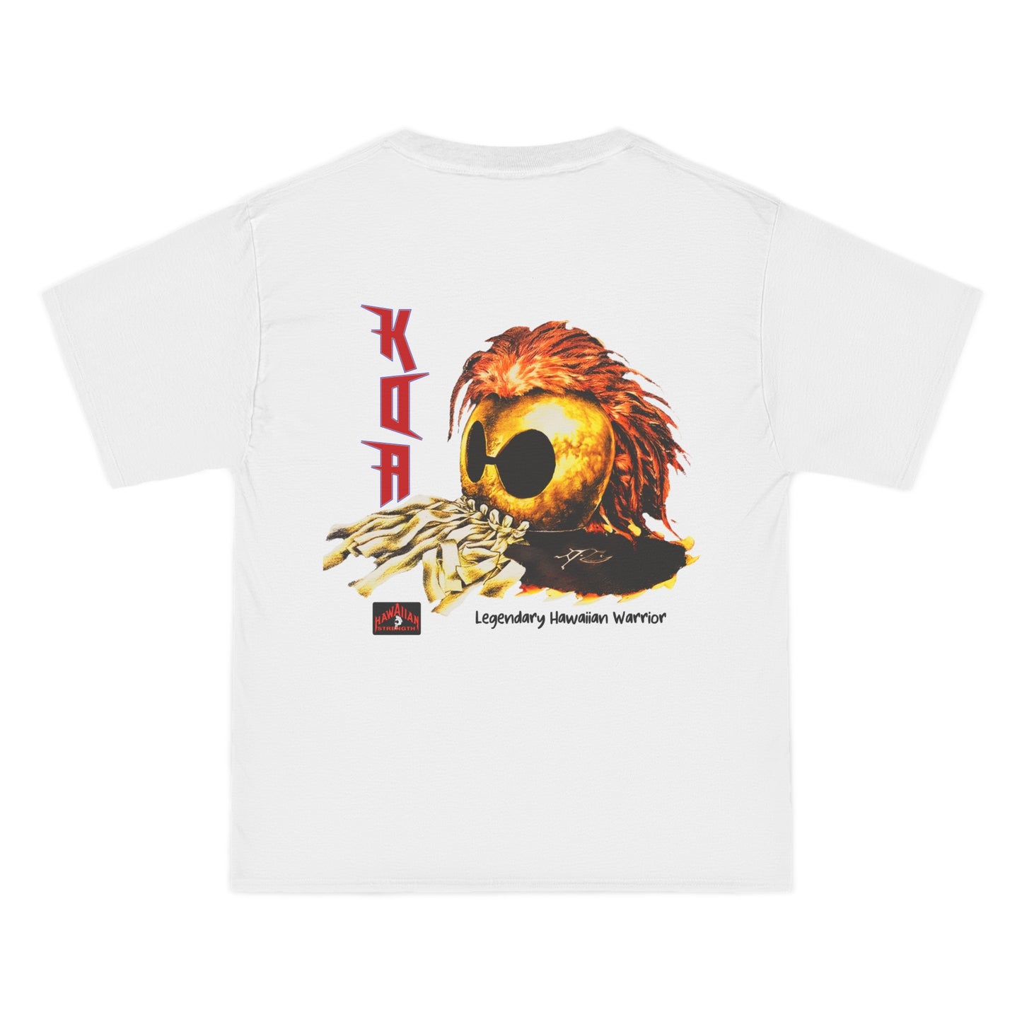Hawaiian Strength Koa Legendary Hawaiian Warrior Vintage Design 90s New Print Beefy-T® Short-Sleeve T-Shirt