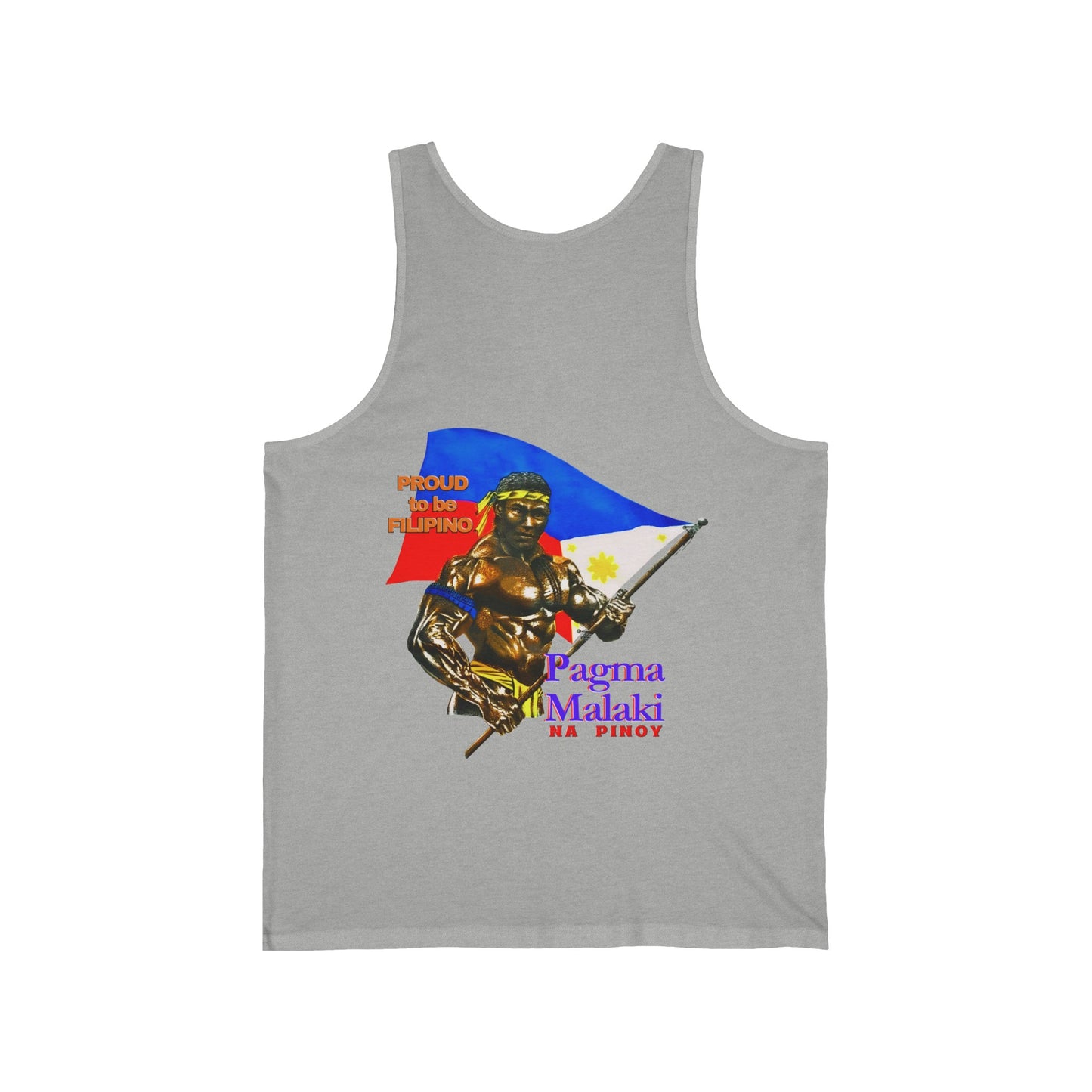 Filipino Strength Proud to be Filipino Pagma Malaki Na Pinoy Vintage Design 90s New Print Unisex Jersey Tank