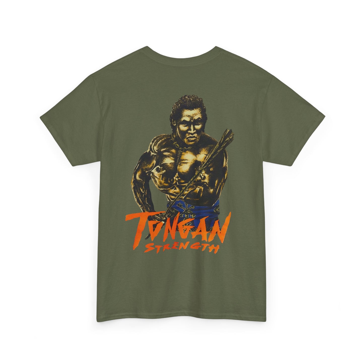 Local Strength Tongan Strength Vintage Design 90s New Print Unisex Heavy Cotton Tee