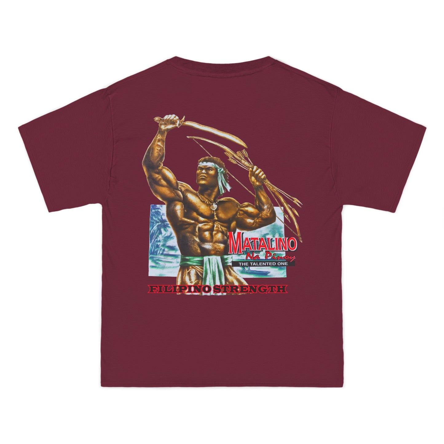 Filipino Strength Matalino Na Pinoy The Talented One Vintage Design 90s New Print Beefy-T® Short-Sleeve T-Shirt