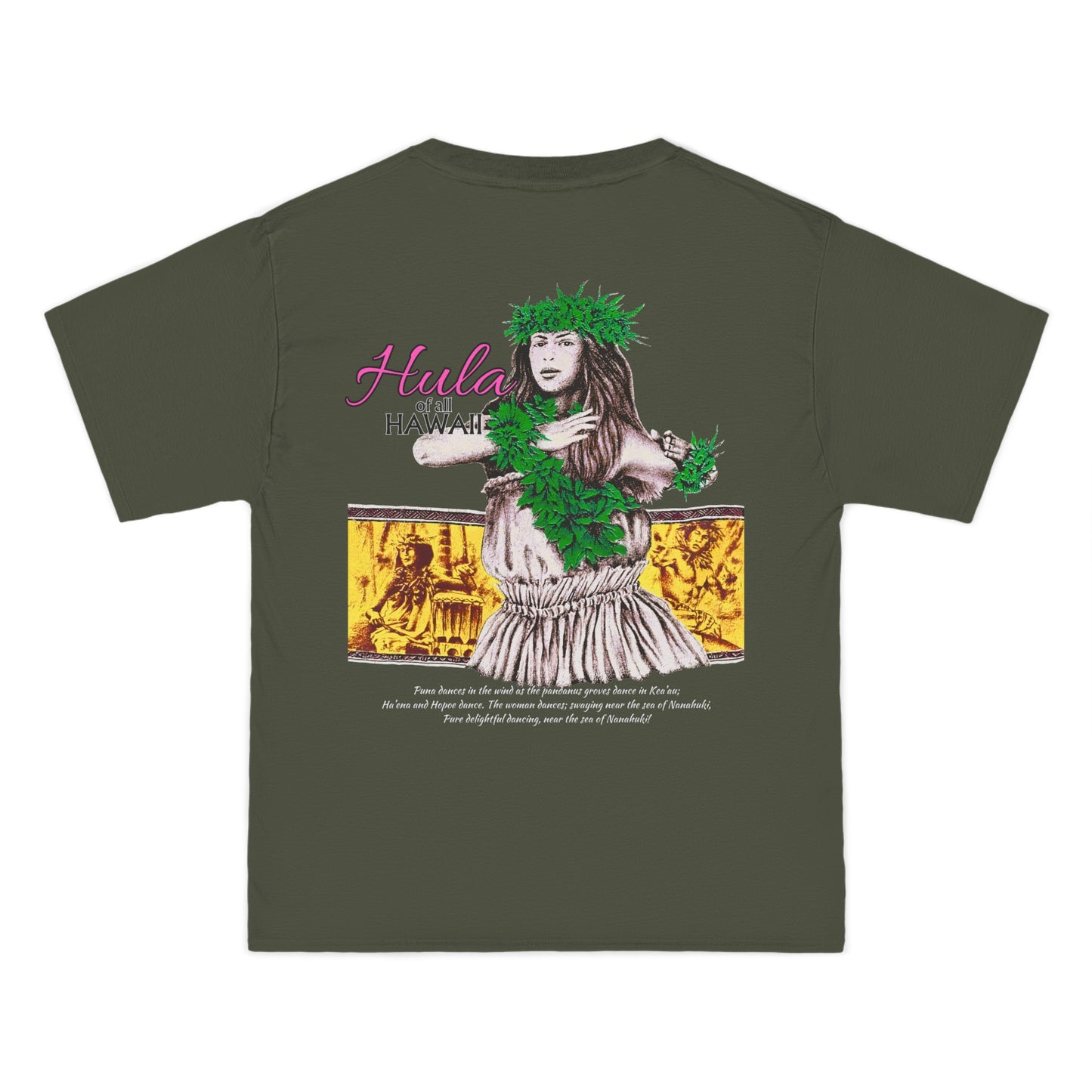 Hawaiian Strength Hula of all Hawaii Vintage Design 90s New Print Beefy-T® Short-Sleeve T-Shirt