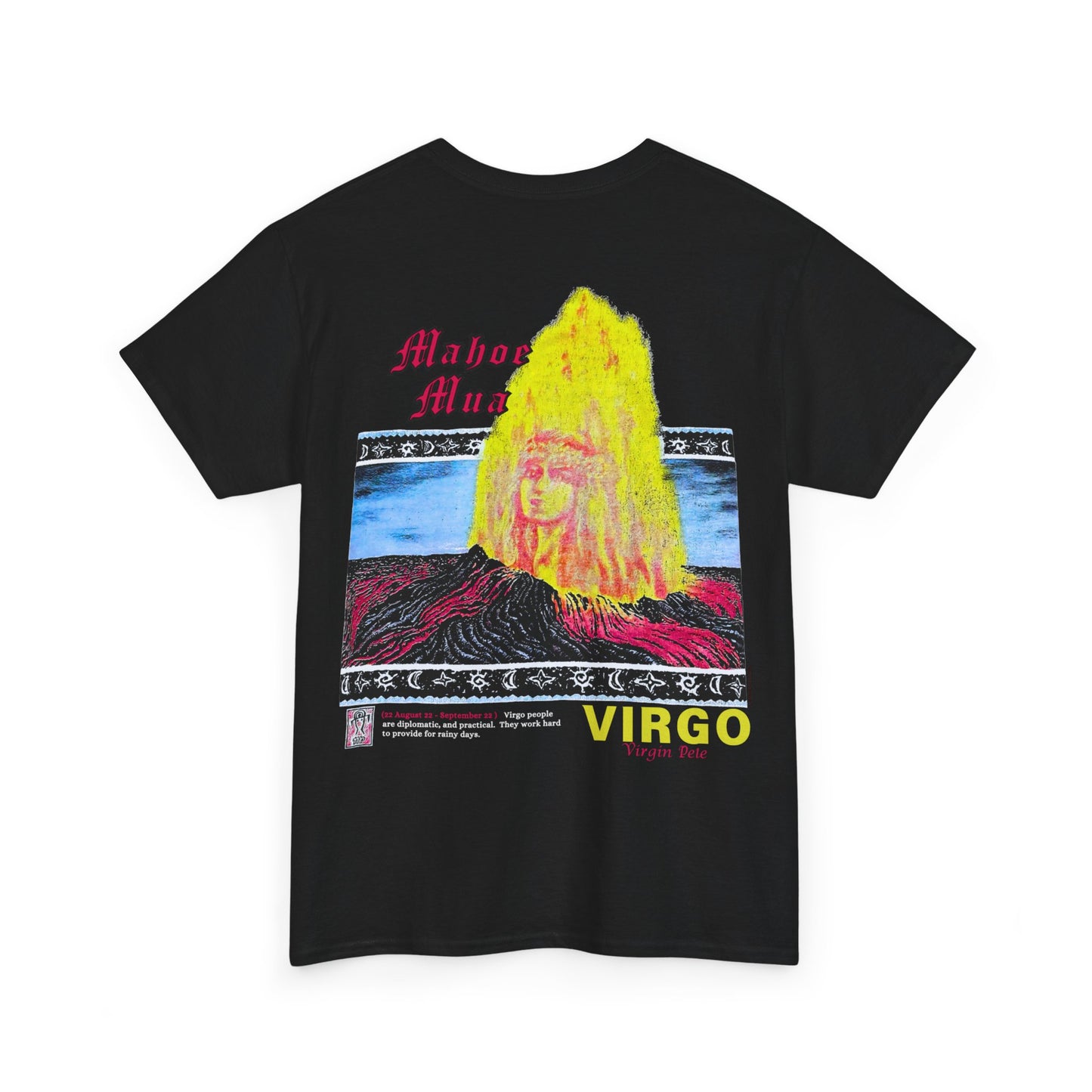 Hawaiian Strength Virgo Mahoe Mua Virgin Pele Vintage Design 90s New Print Unisex Heavy Cotton Tee