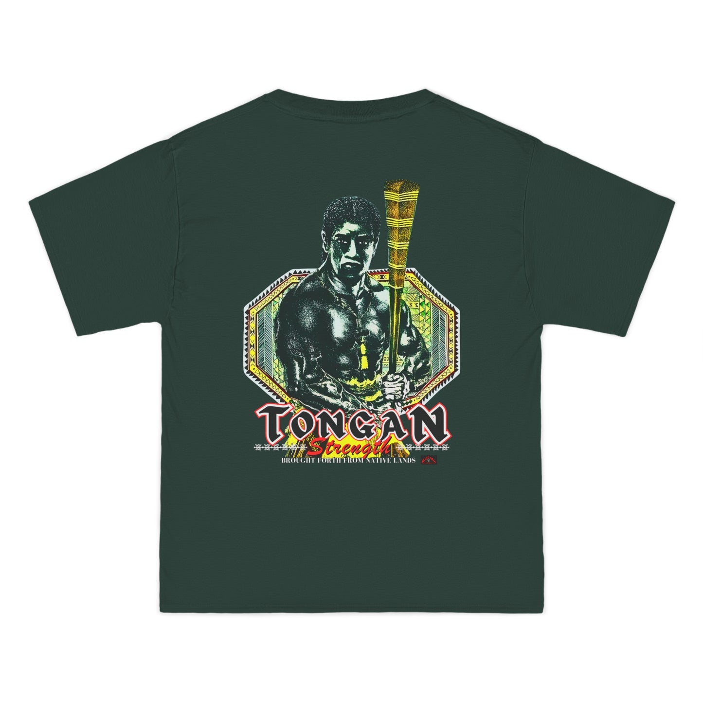 Local Strength Tongan Strength Brought Forth From Native Lands Vintage Design 90s New Print Beefy-T® Short-Sleeve T-Shirt