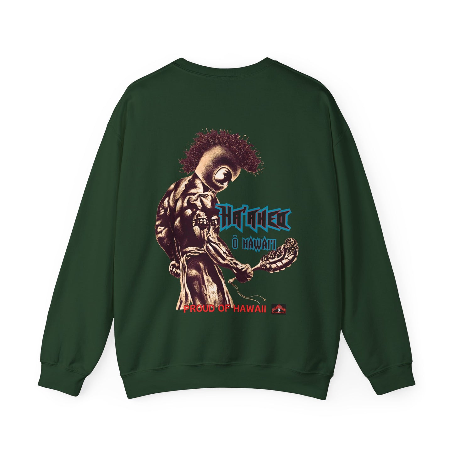 Hawaiian Strength Proud of Hawaii Ha'aheo o Hawai'i Vintage Design 90s New Print Unisex Heavy Blend™ Crewneck Sweatshirt