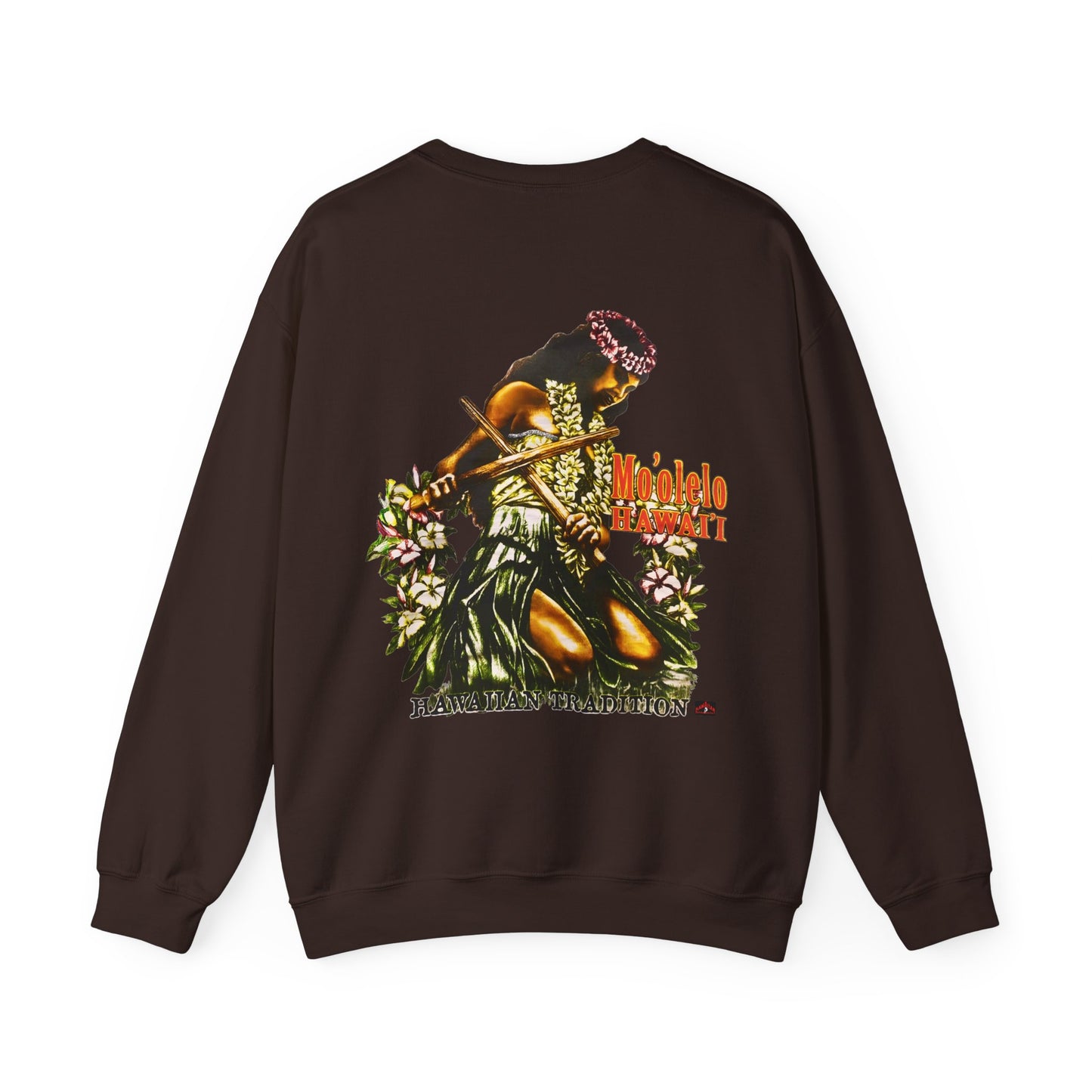 Hawaiian Strength Hawaiian Tradition Mo'olelo Hawai'i Vintage Design 90s New Print Unisex Heavy Blend™ Crewneck Sweatshirt