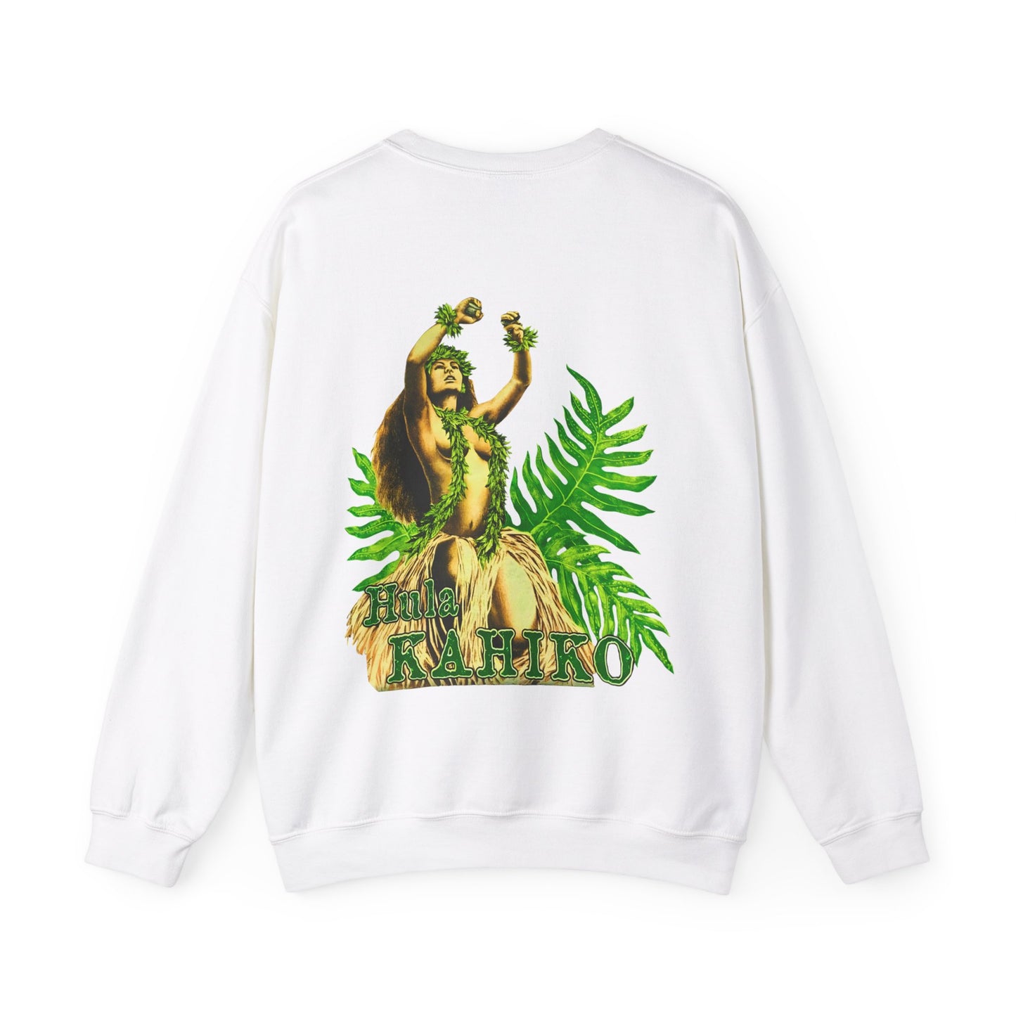 Hawaiian Strength Hula Kahiko Vintage Design 90s New Print Unisex Heavy Blend™ Crewneck Sweatshirt
