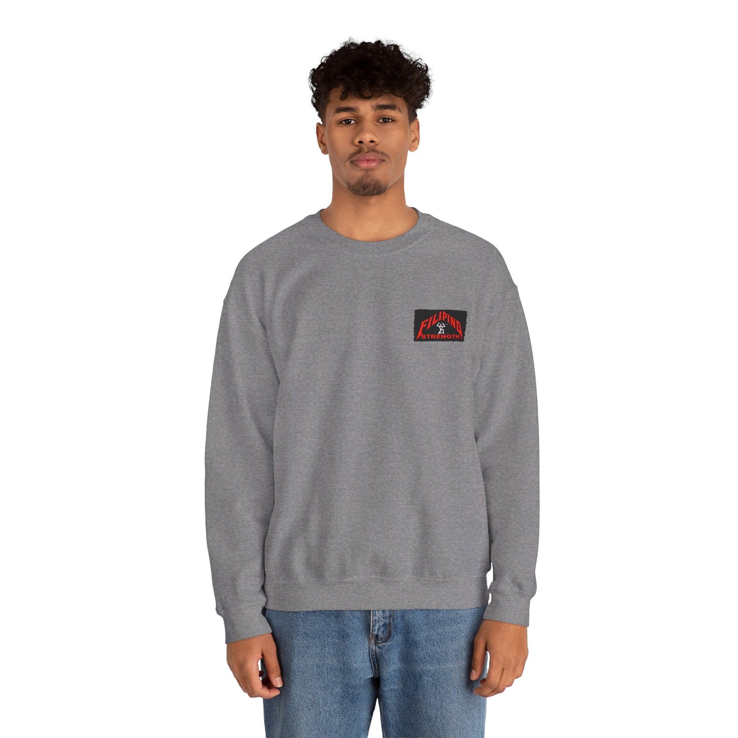 Filipino Strength Soldado Warrior Pilipino Power Vintage Design 90s New Print Unisex Heavy Blend™ Crewneck Sweatshirt