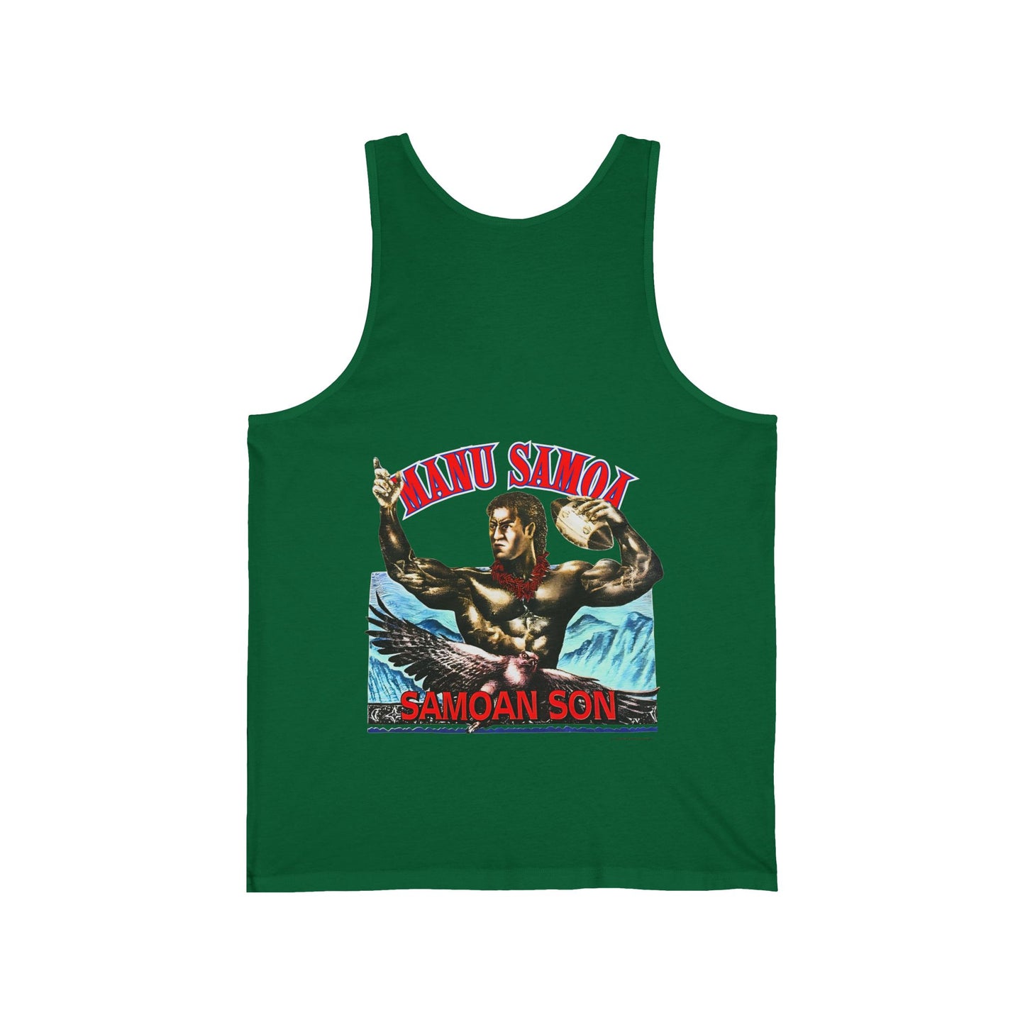 Samoan Strength Manu Samoa Samoan Son Vintage 90s Design New Print Unisex Jersey Tank