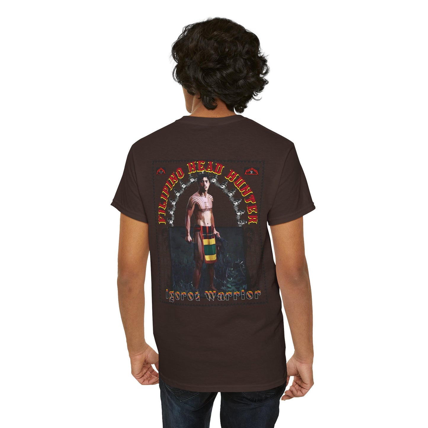 Filipino Strength Filipino Headhunter Igorot Warrior Unisex Heavy Cotton Tee