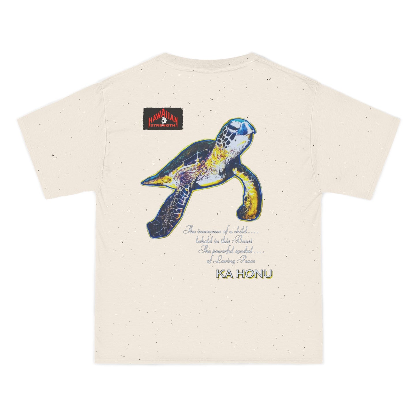 Hawaiian Strength Ka Honu Vintage Design 90s New Print Beefy-T® Short-Sleeve T-Shirt